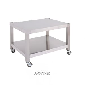 451-A4528351 36" Equipment Stand, Base w/ Shelf, Swivel Casters, Stainless