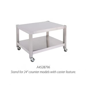 451-A4528801 60" Open Base Equipment Stand, Adjustable Feet, Stainless