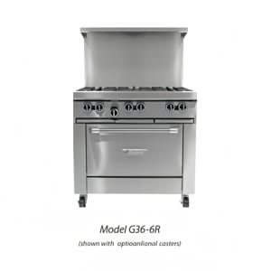 451-G36G36RNG 36" Gas Range w/ Full Griddle & Standard Oven, Natural Gas