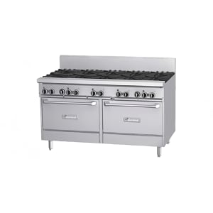 451-GF6010RRNG 60" 10 Burner Gas Range w/ (2) Standard Ovens, Natural Gas