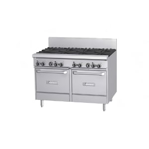 451-GF488LLNG 48" 8 Burner Gas Range w/ (2) Space Saver Ovens, Natural Gas