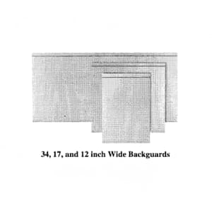 451-M29BG Master Series Backguard/Flue Riser, 17"H x 29"W, Stainless