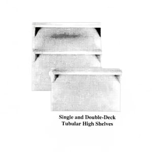 451-M58DD Master Series Double Deck High Shelf, 34 1/2" X 58"W, Stainless