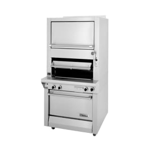 451-M100XRMNG Deck Type Broiler w/ Finishing Oven & Standard Oven Base, Natural Gas