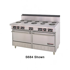 451-SS6842403 60" Sentry Series 10 Sealed Element Electric Range w/ (2) Standard Ovens, 240v/3ph