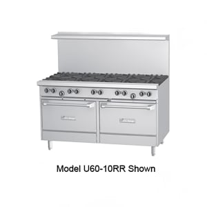 451-U6010RRNG 60" 10 Burner Gas Range w/ (2) Standard Ovens, Natural Gas