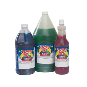 231-1051 Cherry Snow Cone Syrup, Ready-To-Use, (4) 1 gal Jugs