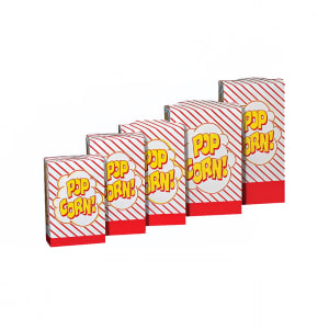 231-2065 1 1/2 to 1 4/5 oz Disposable Popcorn Boxes, 500/Case