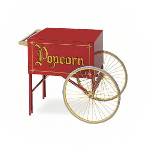 231-2015 Popcorn Wagon w/ 2 Spoke Wheels, Red, 20" x 28"