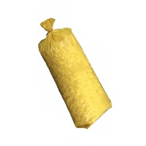 231-2077 1 1/2 to 2 lb Yellow Disposable Poly Service Bags, 400/Case