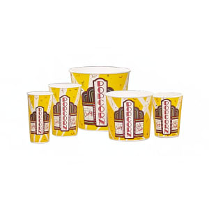 231-2132 24 oz Premier Design Disposable Popcorn Butter Cups, 1,000/Case