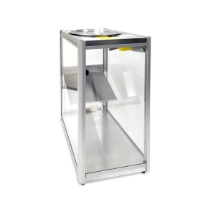 231-2186ST Countertop Chip Merchandiser w/ Sidelight & Plexiglass Windows, Stainless, 120v