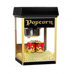 231-2408BKG120240 FunPop Popcorn Machine w/ 8 oz EZ Kleen Kettle & Black & Gold Finish, 120v