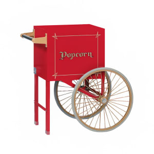 231-2659CR Popcorn Cart w/ 2 Spoke Wheels, Red