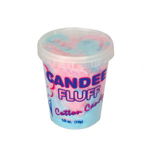 231-3020 1/2 oz Small Disposable Candee Fluff Containers w/ Lids, 500/Case