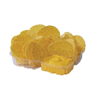 231-5246 Disposable Heavy Duty Nacho Tray w/ 2 Compartments, 500/Case