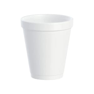 231-5193 8 oz Plain Disposable Polystyrene Cups, 1,000/Case