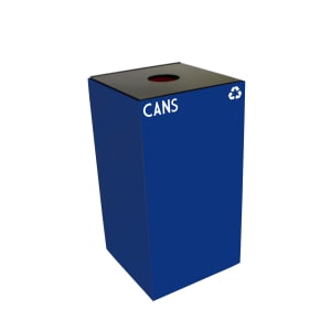 125-28GC01BL 28 gal Cans Recycle Bin - Indoor, Fire Resistant