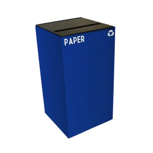 125-28GC02BL 28 gal Paper Recycle Bin - Indoor, Fire Resistant