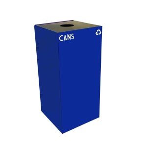 125-32GC01BL 32 gal Cans Recycle Bin - Indoor, Fire Resistant