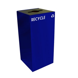 125-32GC04BL 32 gal Multiple Materials Recycle Bin - Indoor, Fire Resistant