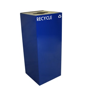 125-36GC04BL 36 gal Multiple Materials Recycle Bin - Indoor, Fire Resistant