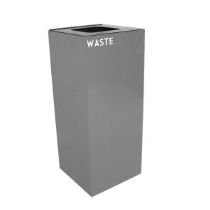 125-36GC03SL 36 gal Indoor Decorative Trash Can - Metal, Slate