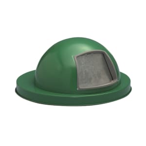 125-5555GN Round Dome Trash Can Lid - Metal, Green