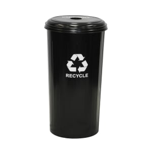125-101DTBK 20 gal Cans Recycle Bin - Indoor, Decorative