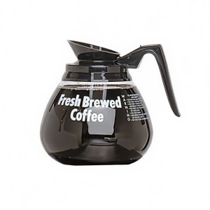 131-98000 Regular Coffee Decanter, Glass, Black Handle