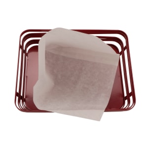 284-4T250 7" Square Cone Basket Liner/Bag - Paper, White