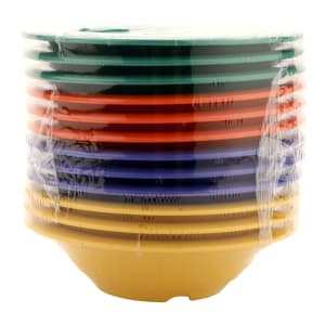 284-B127MIX 12 oz Round Melamine Salad/Soup Bowl, Assorted Colors