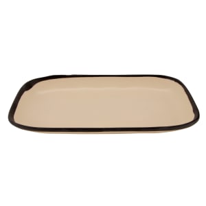 284-CS1170MA Rectangular Melamine Dinner Plate - 12" x 7 1/2", Manila