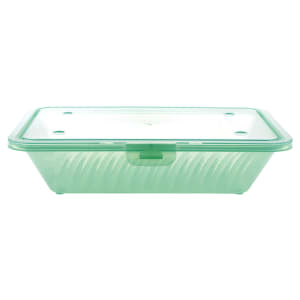 284-EC18JA 4 3/4" Square To Go Food Containers, Polypropylene, Jade