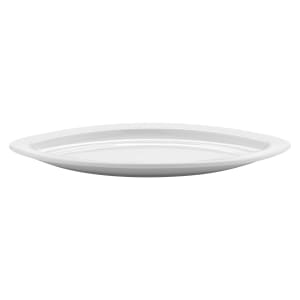 284-PA1101927812 12 3/4" x 7 3/4" Cat's Eye  Elegance Platter - Porcelain, Bright White
