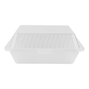 284-EC101CL 9" Square To Go Food Container, Polypropylene, Clear