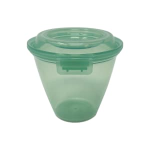 284-EC21JA 14 oz Side Dish/Sauce Cup w/ Lid - Polypropylene, Jade