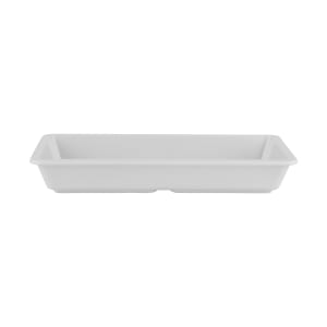 284-ML121W Rectangular Melamine Entrée Dish - 9 1/4" x 4 3/4", White