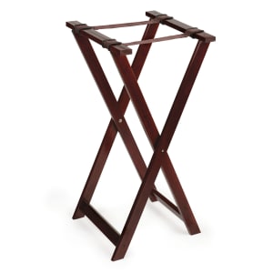 284-TSW103 31 1/2" Tray Stand, Hardwood, Mahogany