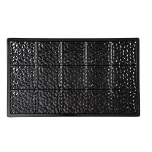 284-ML160BK Full-Size Tile, Solid, Melamine, Black