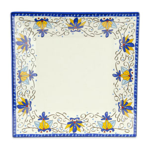 284-ML92SL 16" Square Melamine Dinner Plate, White