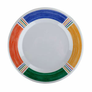 284-WP6BA 6 1/2" Round Melamine Dessert Plate, White