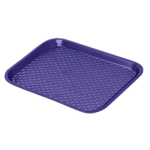 284-FT16CB Plastic Fast Food Tray - 16 1/4"L x 12"W, Cobalt