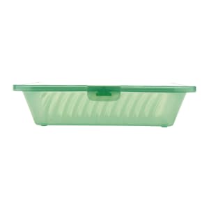 284-EC17JA 4 3/4" Square To Go Food Containers, Polypropylene, Jade