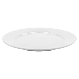 284-PA1101902524 10" Round Artisan Plate - Porcelain, Bright White