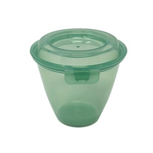 284-EC20JA 6 3/4 oz Side Dish/Sauce Cup w/ Lid - Polypropylene, Jade