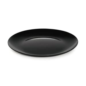 284-ML243BK 24"  Round Siciliano Plate - Melamine, Black