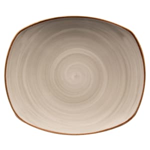 284-PP1607722912 12" Round Artisan Plate - Porcelain, Gray
