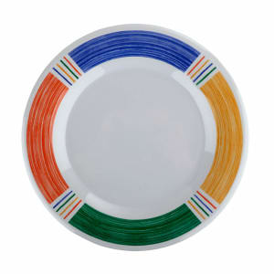 284-WP10BA 10 1/2" Round Melamine Dinner Plate, White