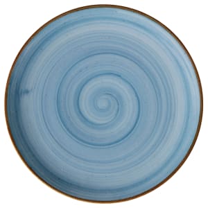 284-PA1604712812 11" Round Artisan Plate - Porcelain, Blue